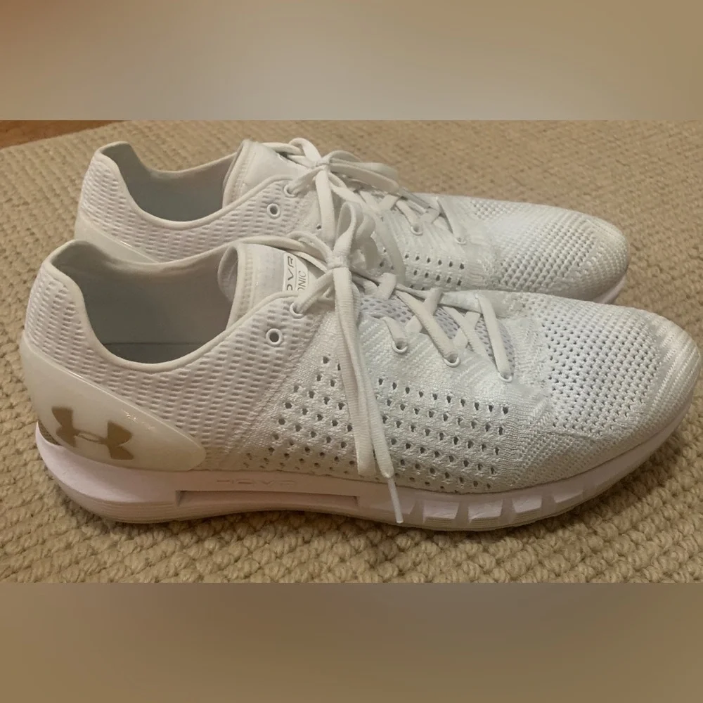 Men’s Running Training Athletic Shoe Size 13 Under Armour HOVR Sonic White Gold - Picture 1 of 11